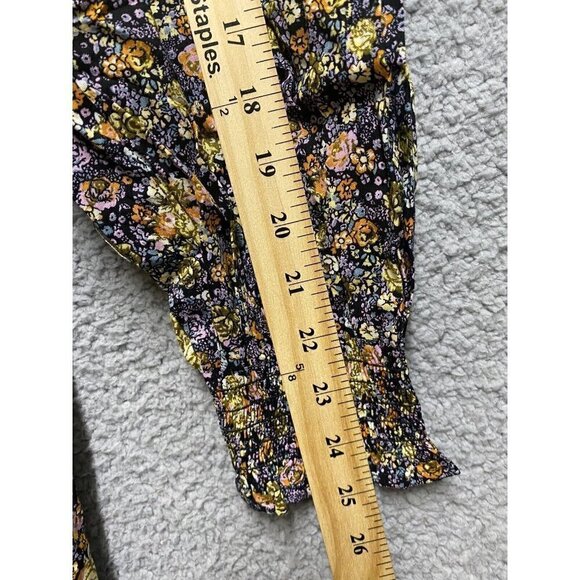 Universal Thread Women's Dress S Maxi Floral Print Multi Color Long Sleeve New - Picture 6 of 8